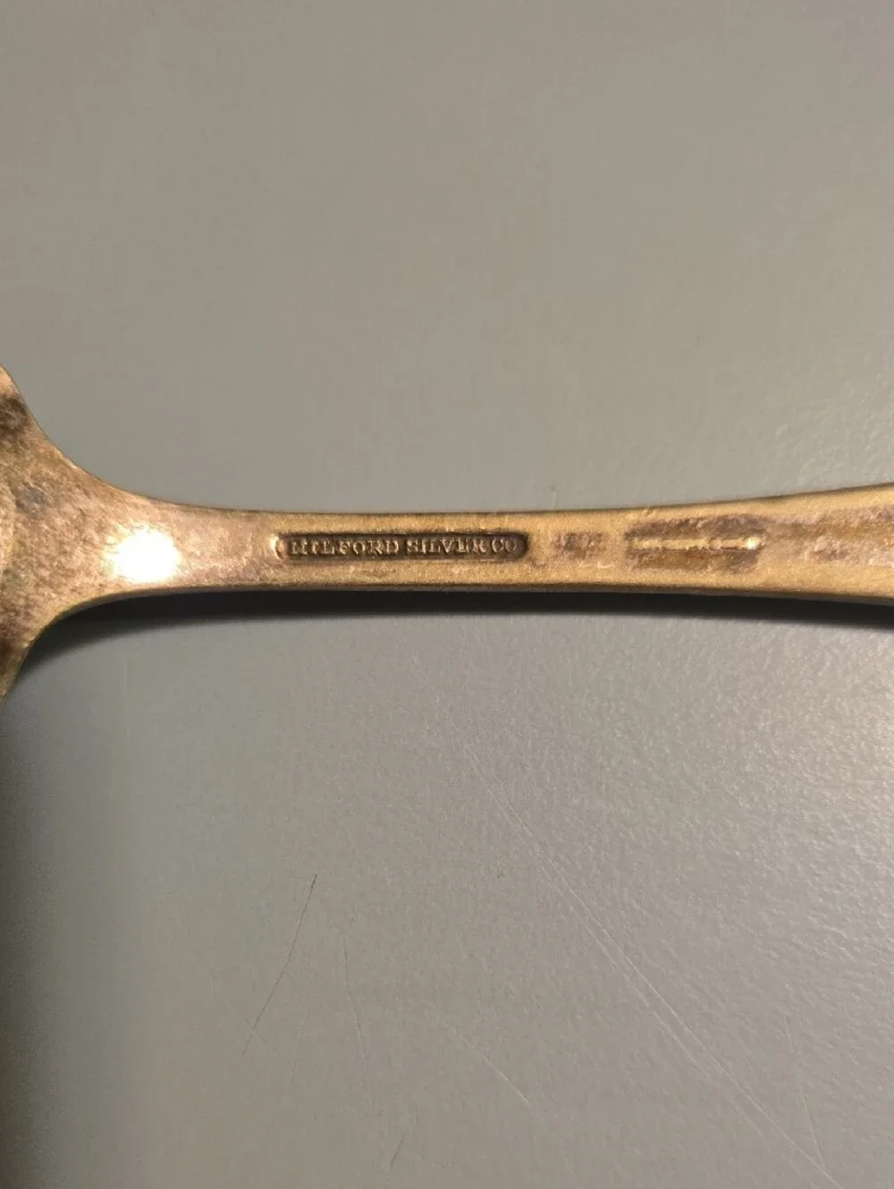 Antique Silver Plate Teaspoon Milford Silver Company Dover Pattern